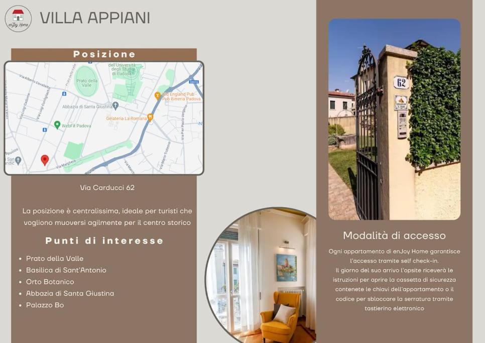 Enjoy Home - Villa Appiani, Prato Della Valle Pádua Exterior foto